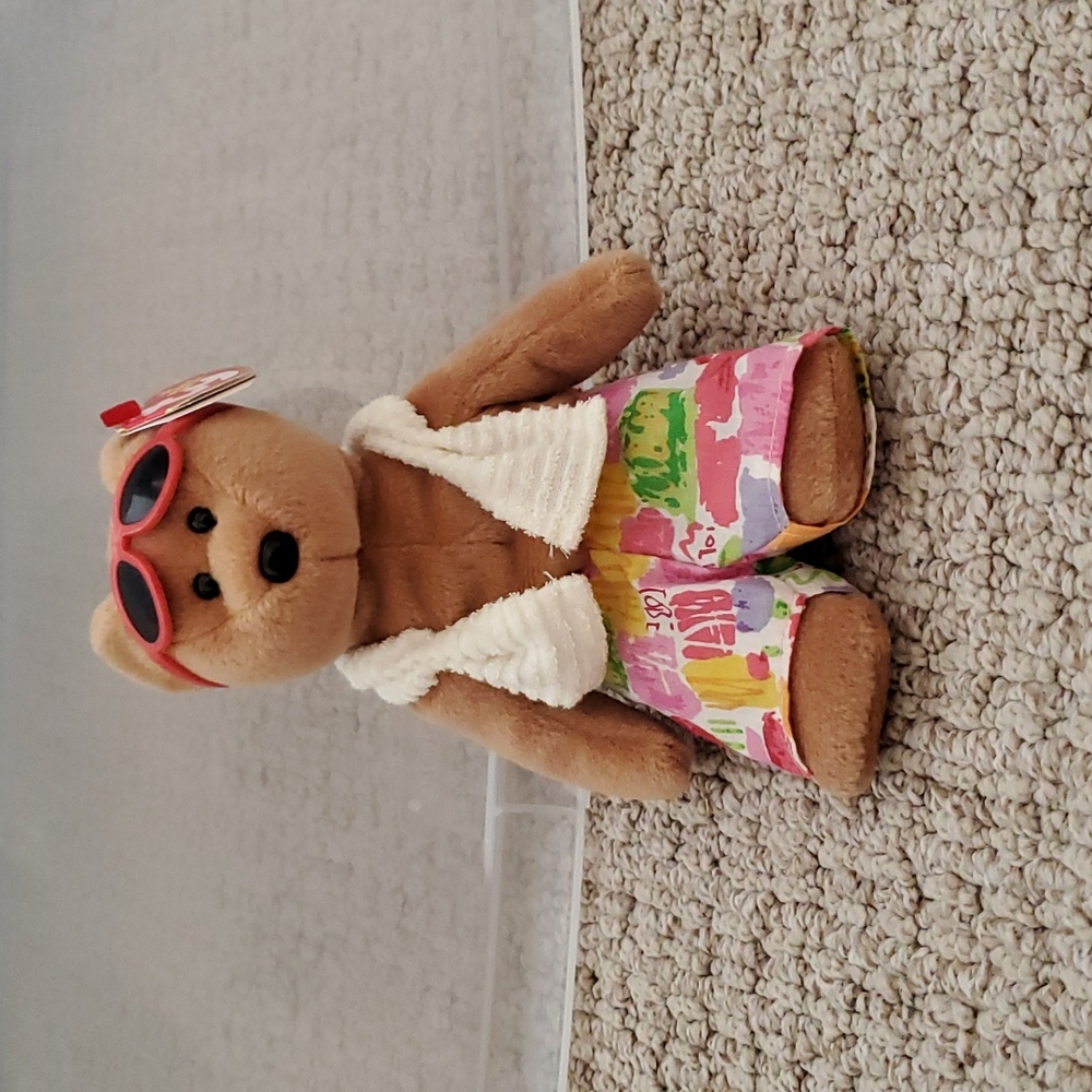 TY Beanie Baby - MIAMI the Bear (8.5 inch)